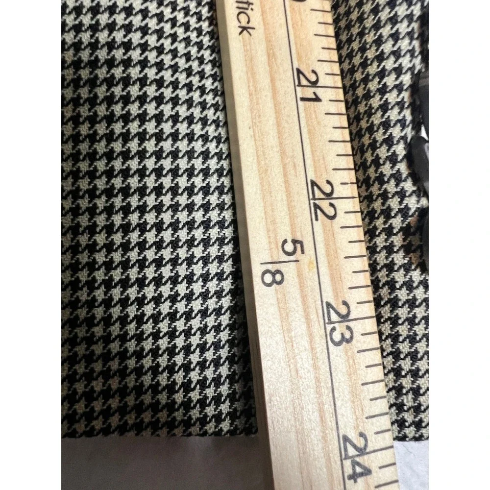 Ralph Lauren Blazer Mens 50R Tan Black Excellent 1998 Vintage Wool Houndstooth